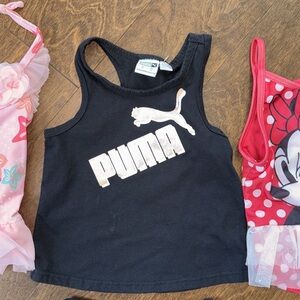 4 items Girls 2T & 3T
2 Disney swimsuits 
1 puma top 
1 Carter’s pants 
NWOT